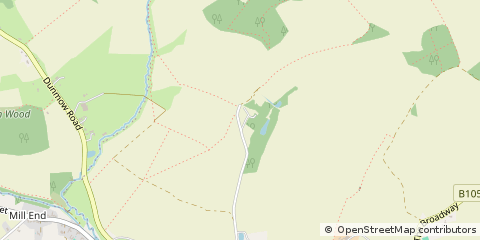 Map of Dunmow, Essex