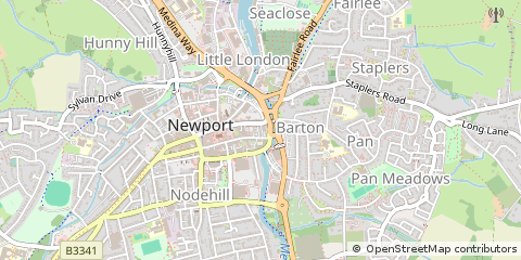 Map of Newport, Isle of Wight