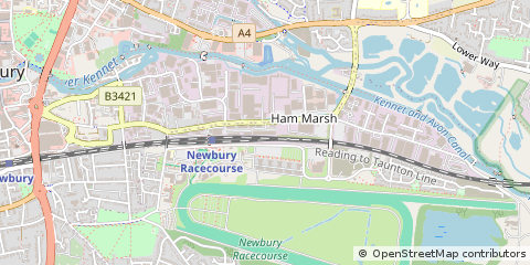 Map of Newbury, Berkshire