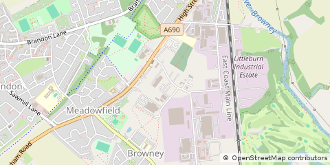 Map of Durham, County Durham