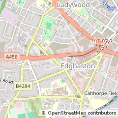 Map of Birmingham