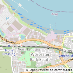 Map of Dartford, Kent