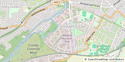 Map of Watford, Hertfordshire