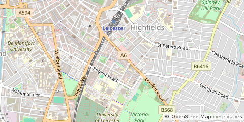 Map of Leicester
