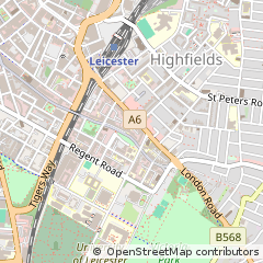 Map of Leicester