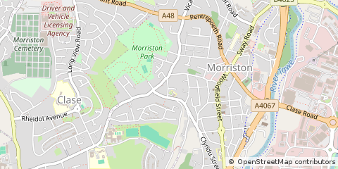 Map of Swansea