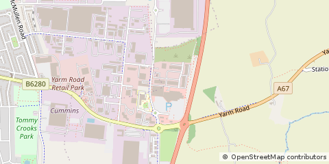 Map of Darlington, Durham