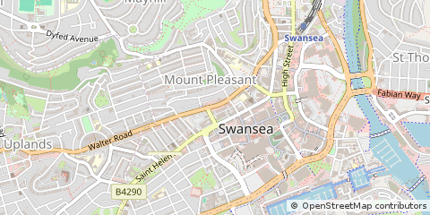 Map of Swansea