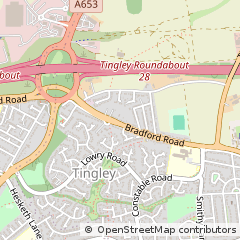 Map of Wakefield, West Yorkshire