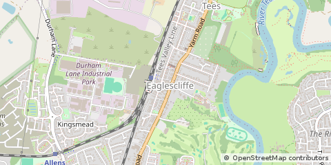 Map of Stockton on Tees, Cleveland