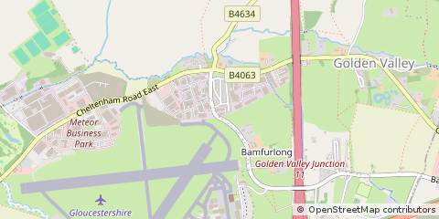 Map of Cheltenham, Gloucestershire