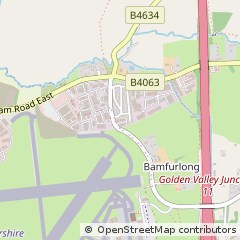 Map of Cheltenham, Gloucestershire