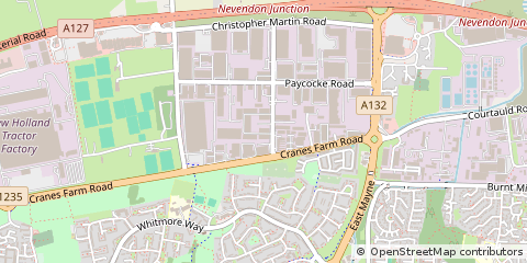 Map of Basildon, Essex