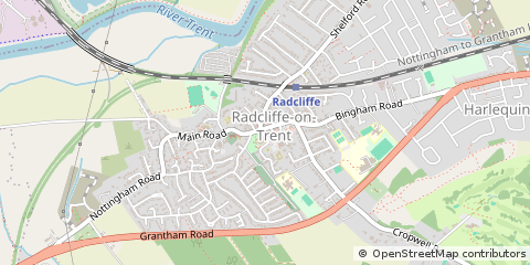 Map of Nottingham, Cheshire