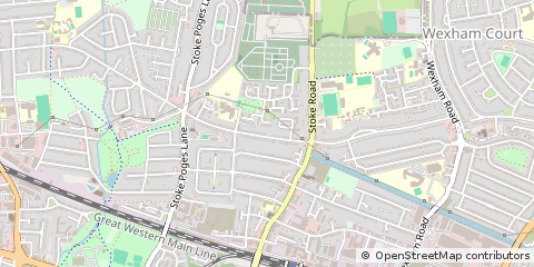 Map of Slough, Berkshire
