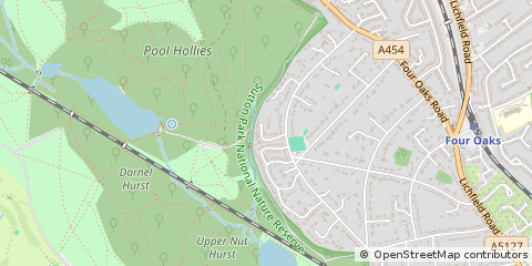 Map of Sutton Coldfield