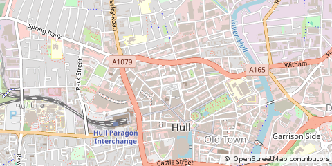 Map of Hull, East Yorkshire