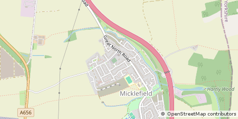 Map of Leeds, Yorkshire