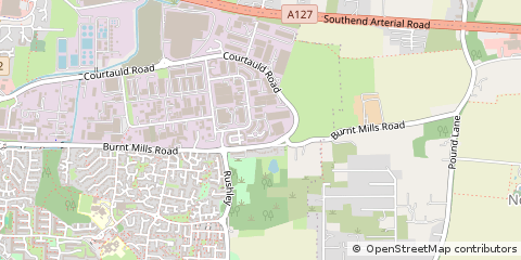 Map of Basildon, Essex