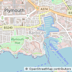 Map of Plymouth, Devon