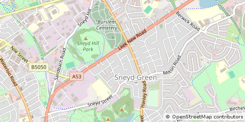 Map of Stoke-on-Trent