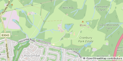 Map of Winchester, Hampshire