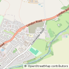 Map of Tetbury, Gloucestershire