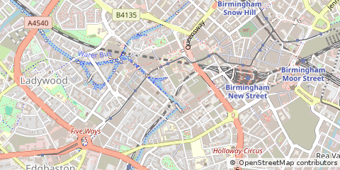 Map of Birmingham