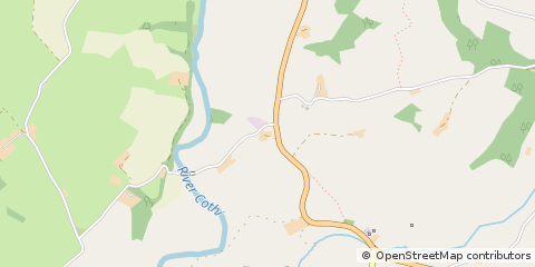 Map of Llanwrda, Carmarthenshire