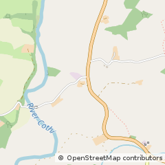 Map of Llanwrda, Carmarthenshire