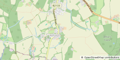 Map of Cranleigh, Surrey