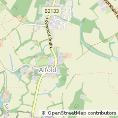 Map of Cranleigh, Surrey