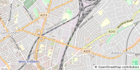 Map of Croydon