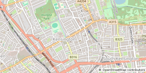 Map of Kensington, London