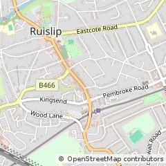 Map of Ruislip, Middlesex
