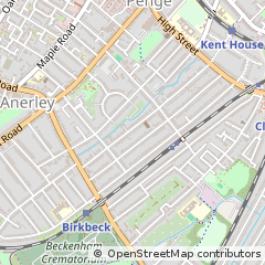 Map of Beckenham, London