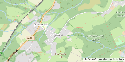 Map of Haslemere, Surrey