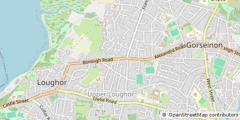 Map of Swansea