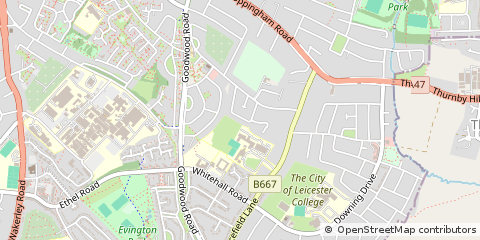 Map of Leicester