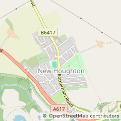 Map of Mansfield, Nottinghamshire