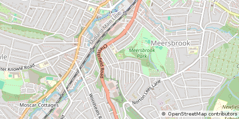 Map of Sheffield