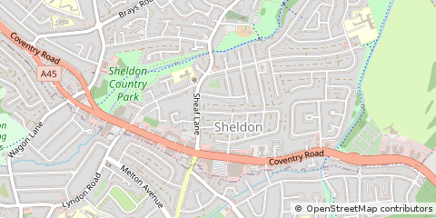 Map of Birmingham, West Midlands