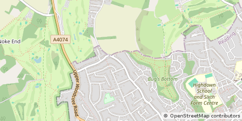 Map of Reading, Berks