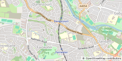 Map of Cardiff