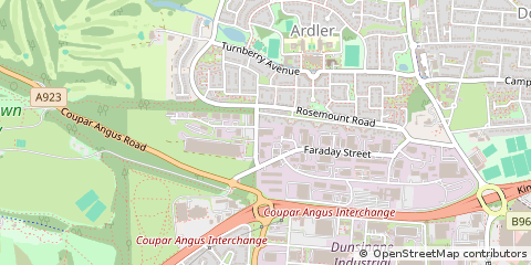 Map of Dundee, Angus