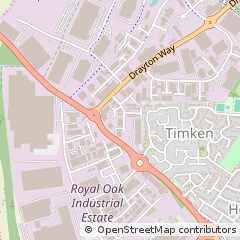 Map of Daventry, Northamptonshire