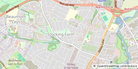 Map of Leicester, Leicestershire