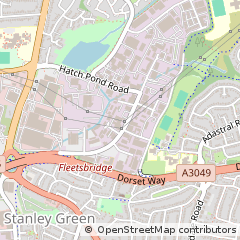 Map of Poole, Dorset