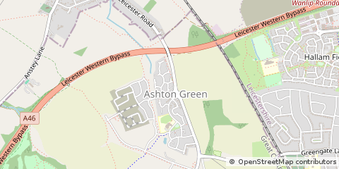 Map of Leicester