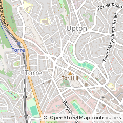 Map of Torquay, Devon